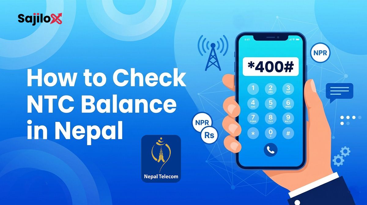 How to check NTC balance in Nepal by dialing *400# USSD code on a mobile phone